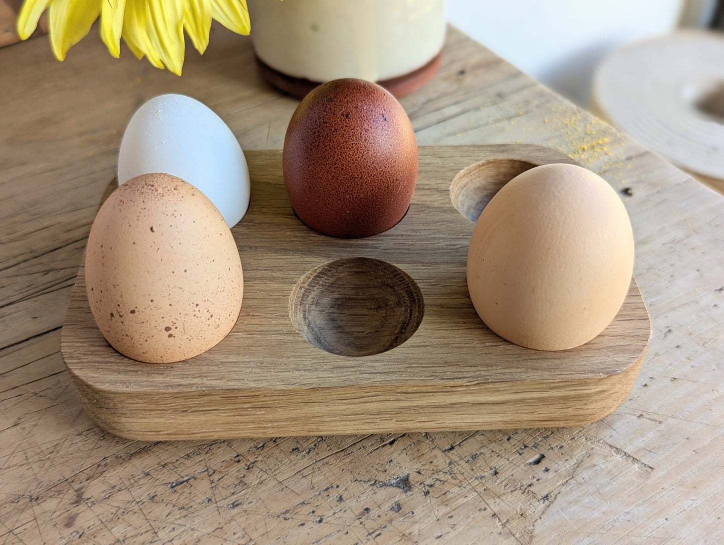 Oak Egg Holder